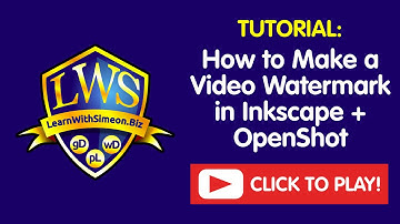 How to Make a Video Watermark in Inkscape + OpenShot