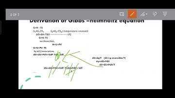 GIBBS -HELMHOLTZ equation, Chemistry main 3rd semester