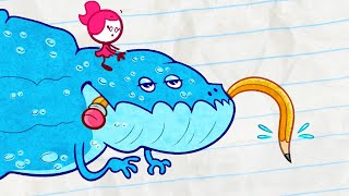 A River Runs Drive Thru It Pencilmation Cartoons