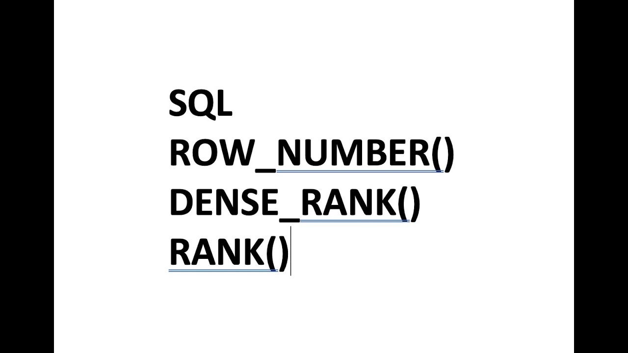Dense rank sql. Dense rank sql