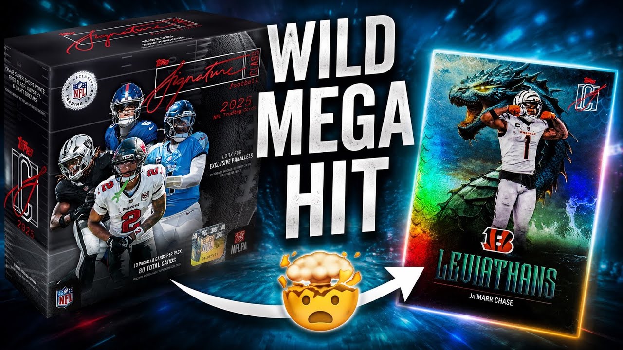 WILD Mega Box Pull From New NFL Topps Signature Class 🤯 (Case Hit