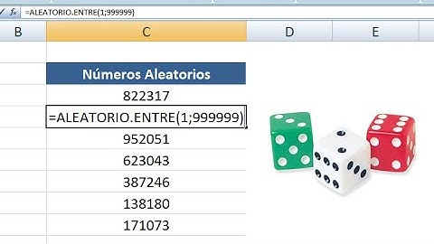 Números Aleatorios en Excel: Función Aleatorio()