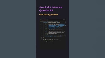 Find Missing Number 🔥🔥 #missing #number #javascript #interview #trending