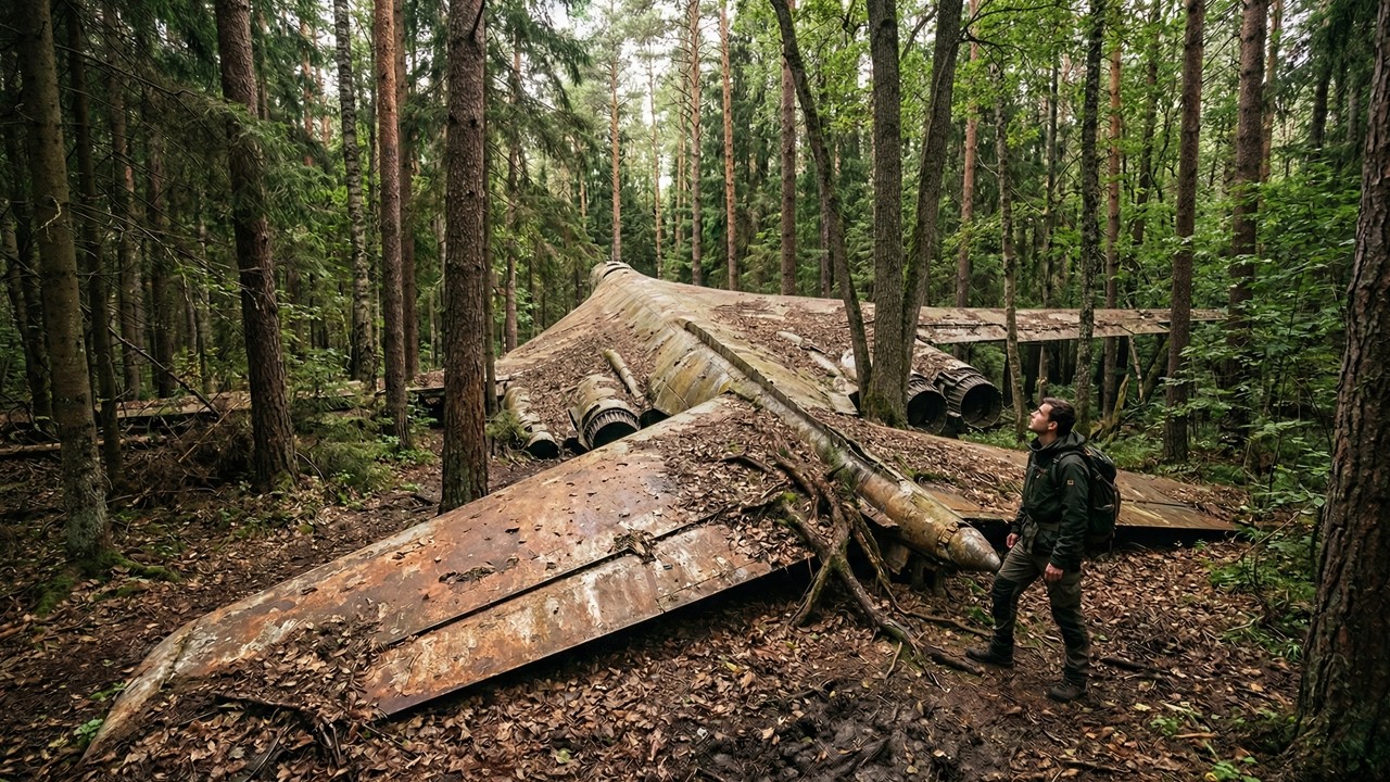 Shocking Discovery: Finding a 40-Year-Old Tu-160 Bomber in the Mud Recovering a Giant Tu-160 Bomber