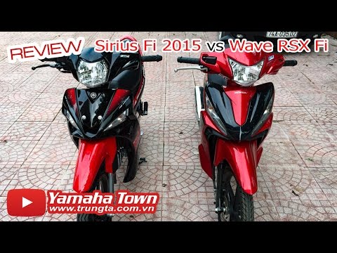 Video Sirius Fi 2015 và Wave 110 RSX Fi ▶ So sánh tổng quan - youtube
