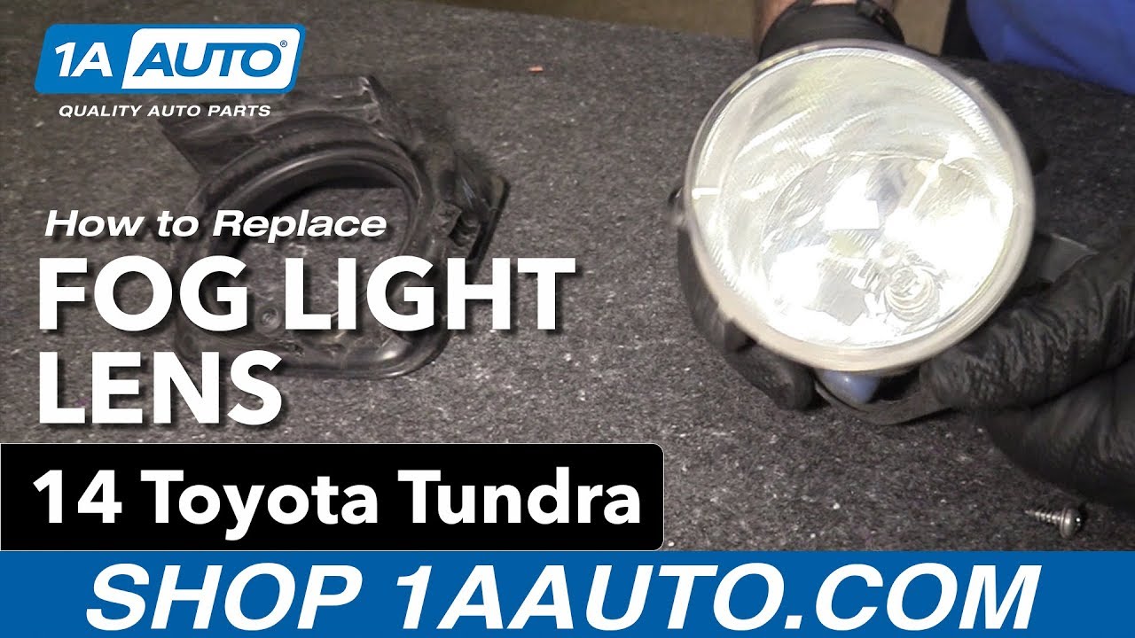 How to Replace Fog Light Lens 14-19 Toyota Tundra - YouTube
