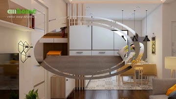 Thiết kế căn hộ chung cư 2 phòng ngủ