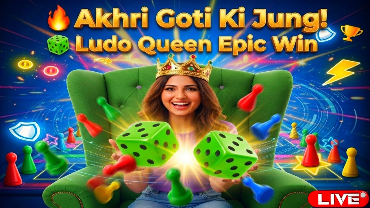 🔥 Akhri Goti Ki Jung! 🎲 Ludo Queen Epic Win | Best Ludo Strategy 👑#ludokinglive #ludoking #pagal13