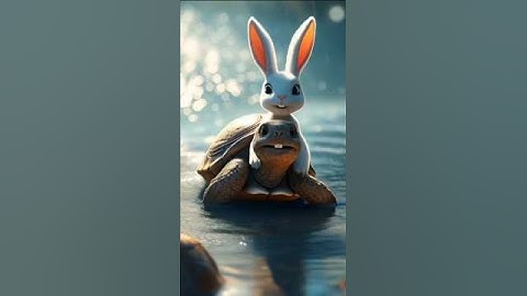 The tortoise saved the rabbit.#RabbitRescue #CuteAnimals #AnimalRescue