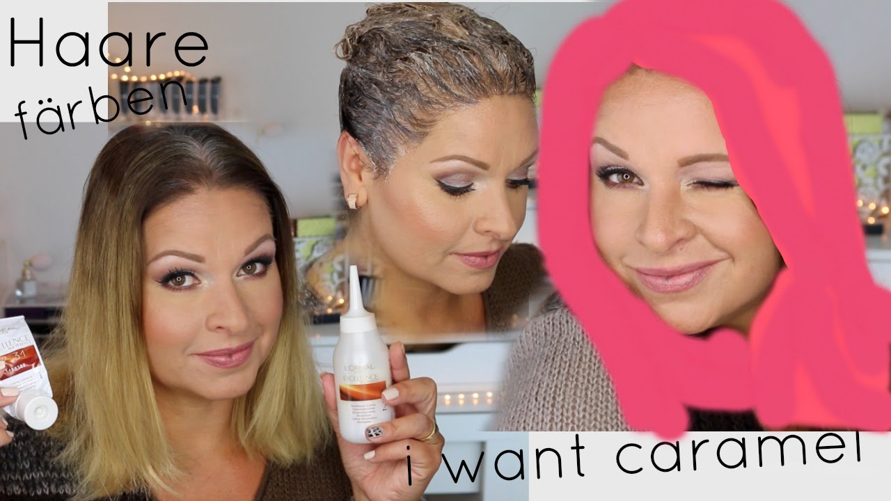 Haare Farben Zu Hause Farbe Caramel Haarfarbe Im Test Mamacobeauty Youtube