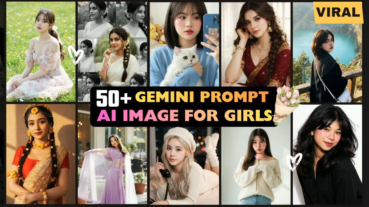 50+ VIRAL Gemini AI Prompts for Girls! 📸 (Realistic & Aesthetic) 