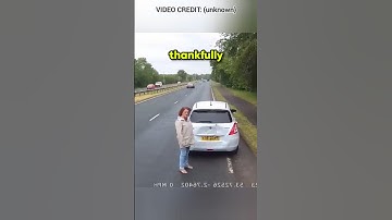 Instant Regret For Brake Checking A Semi Truck!