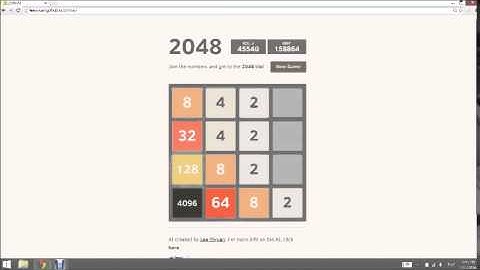 2048 AI Run - The 8192 TIle