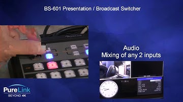 BS 601 Presentation Broadcast Switcher Overview