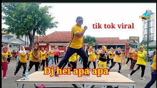 Senam kreasi DJ hei apa apa/tiktok/dance fitness.