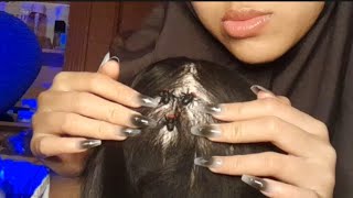 ASMR There are Ten Lice on Your Scalp | Plucking Lice, Tapping, Scratching