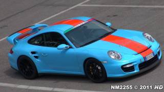 GULF Porsche 997 GT2 Fast Fly Bys on the Track