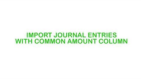 Import Journal Entries into QuickBooks Desktop