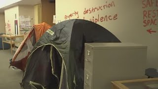 New video shows aftermath of first wave of protesters inside of PSU's Millar Library