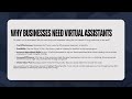 M1L4: Why Businesses Need VA
