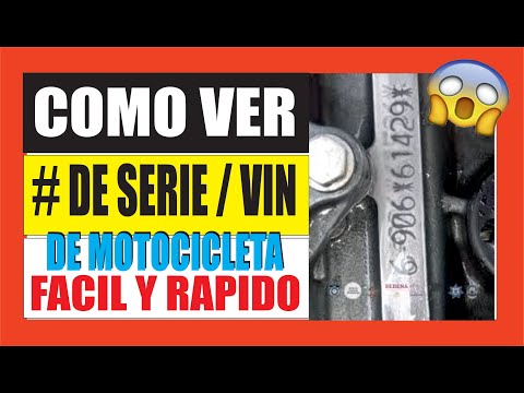 Video: ¿Los motores tienen números de serie?