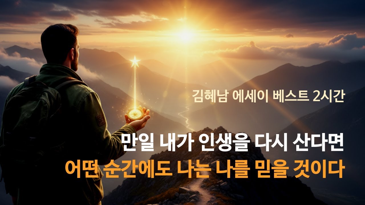 만일 내가 인생을 다시 산다면, 어떤 순간에도 나는 나를 믿을 것이다 📚 김혜남 에세이 베스트 모음