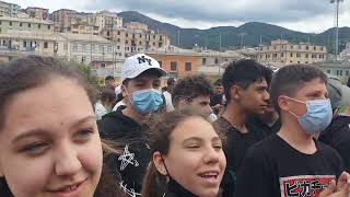 Jo Squillo sul palco per Wall of Dolls and Student. Rosella Schiesaro per Liguria Today