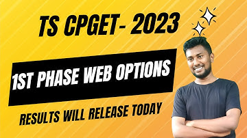 TS Cpget 2023|| Web Options results date when release ||
