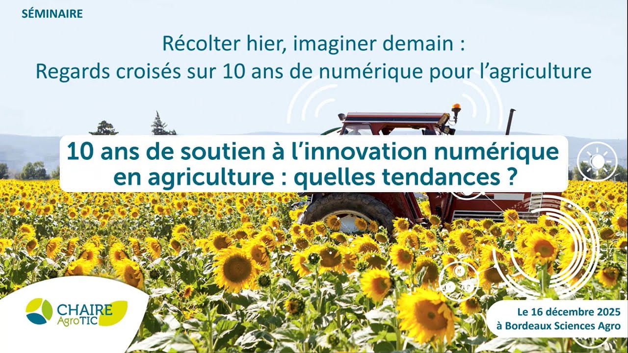 03 - 10 ans de soutien à l’innovation numérique en agriculture : Quelles tendances?- Aurore Chauvin
