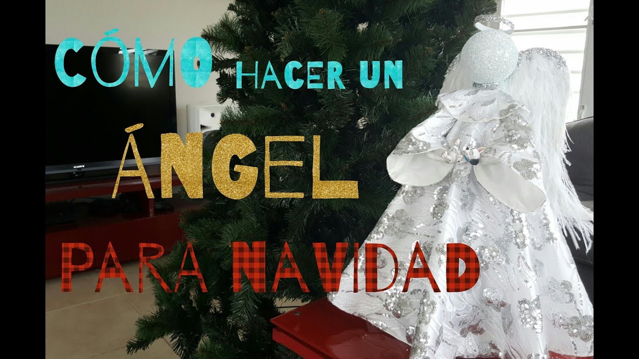 Como hacer angeles navideños