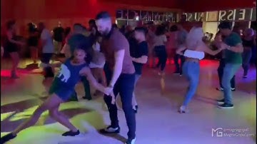 Magna Gopal & Matt Clemente Salsa Musicality @ MDN Social | #salsadancing