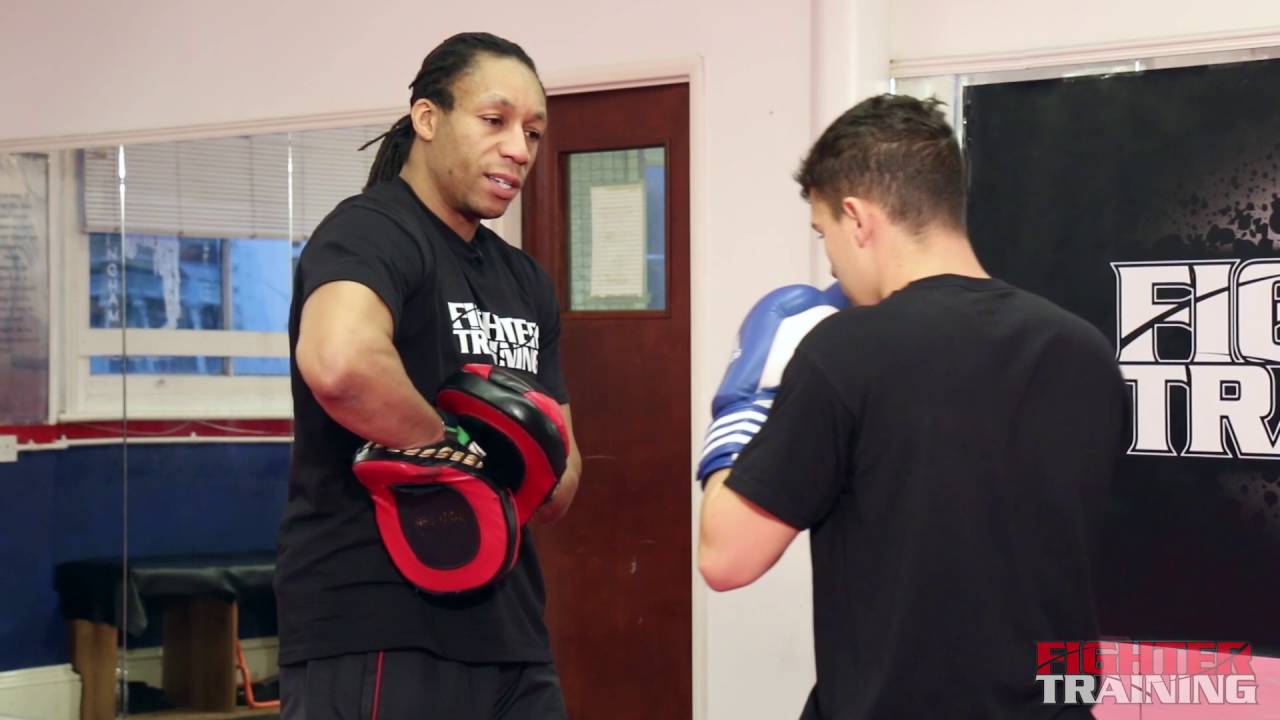 How to Hold Focus Pads for a Left Hook to the Body (14 of 32