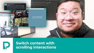 How to Webflow: Switch content with scrolling interactions - Tutorial (2019)