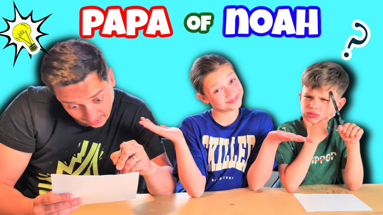 WIE KENT MIJ HET BESTE? PAPA vs NOAH CHALLENGE! - YouTube