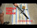 Gorilla Tape Residue Removal - Bike Wheel Example