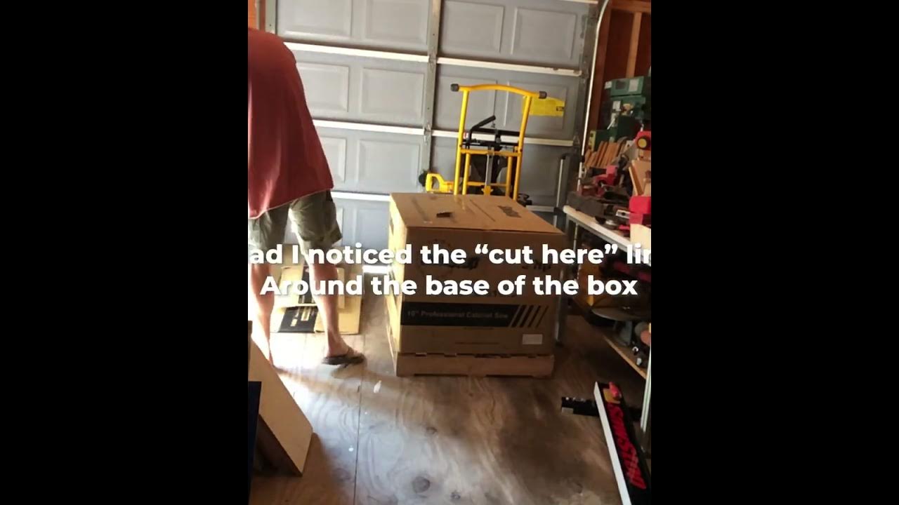 36” 3hp Sawstop unboxing and assembly YouTube