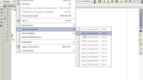 PHPEdit Bookmarks tutorial