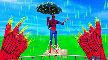Surviving ACID RAIN as Spiderman (Bonelab VR Mods)