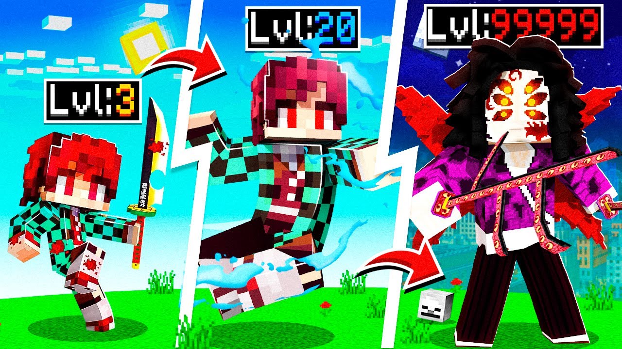 Upgrading DEMON SLAYER to GOD DEMON SLAYER in Minecraft (movie)
