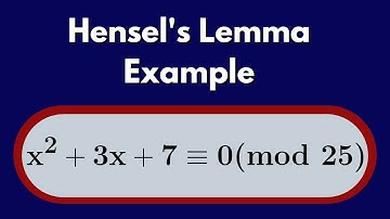 Number Theory | Solving Polynomial Congruences with Hensel