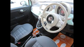 2016年　フィアット５００　ツインエアラウンジ　SDナビTV　禁煙ワンオナ　インテリア