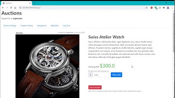 CS50 2020 - Project 2 (Commerce)