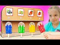 Anabella and Bogdan Play Ice Cream Machine &amp; Fruit Smoothies + more videos for kids