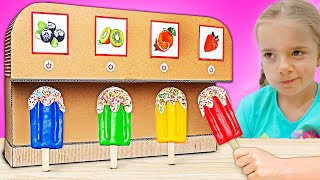 Anabella and Bogdan Play Ice Cream Machine &amp; Fruit Smoothies + more videos for kids