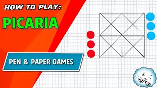 How to play: Picaria (pen and paper game)