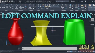 AutoCAD LOFT Command Tutorial | Complete Guide to All Methods & Procedures #loft #autocad #cad