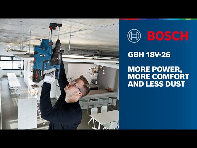 Test du perforateur sans fil 18 V GBH 18V-26 F Brushless Bosch Professional  - Zone Outillage