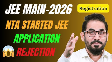 Alarm 🚨 NTA Started JEE Application Rejection 😡 #jee #jeemain #jee2026 #neet