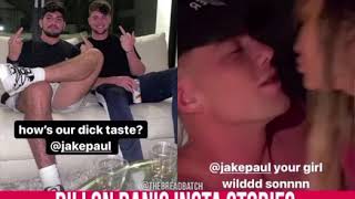 DILLON DANIS posts videos of JAKE PAUL’s GIRLFRIEND hooking up with HARRY JOUSEY!! (must see)