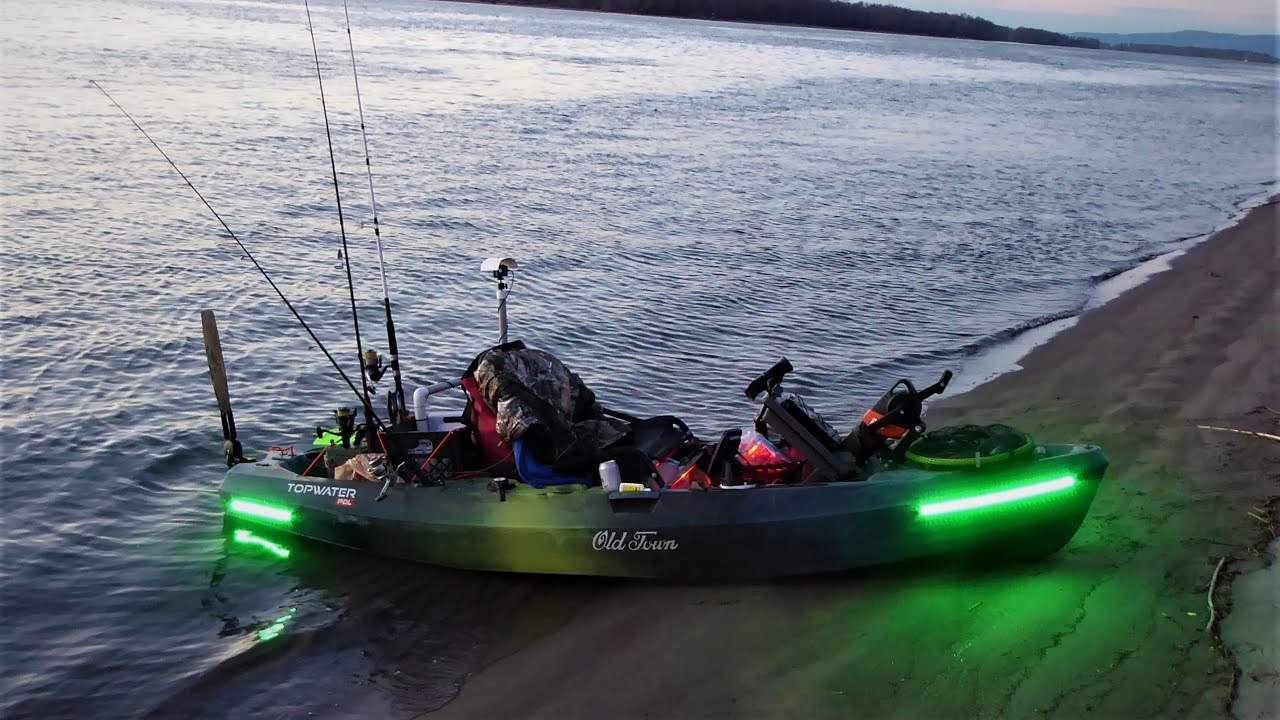 YakPower kayak lights on the water YouTube
